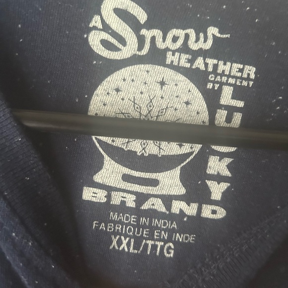 Lucky Brand Snow Heather Men’s Long Sleeve - Picture 4 of 4